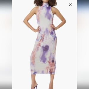 AFRM Maxi Dress in Violet Watercolor, XL